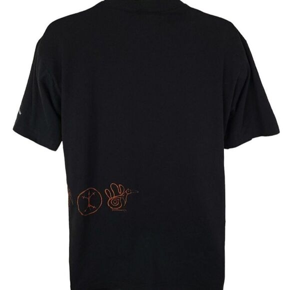 Grizzly Bear T Shirt Vintage 80s Native American Art Cliff Bonamie Made In USA - Picture 3 of 9